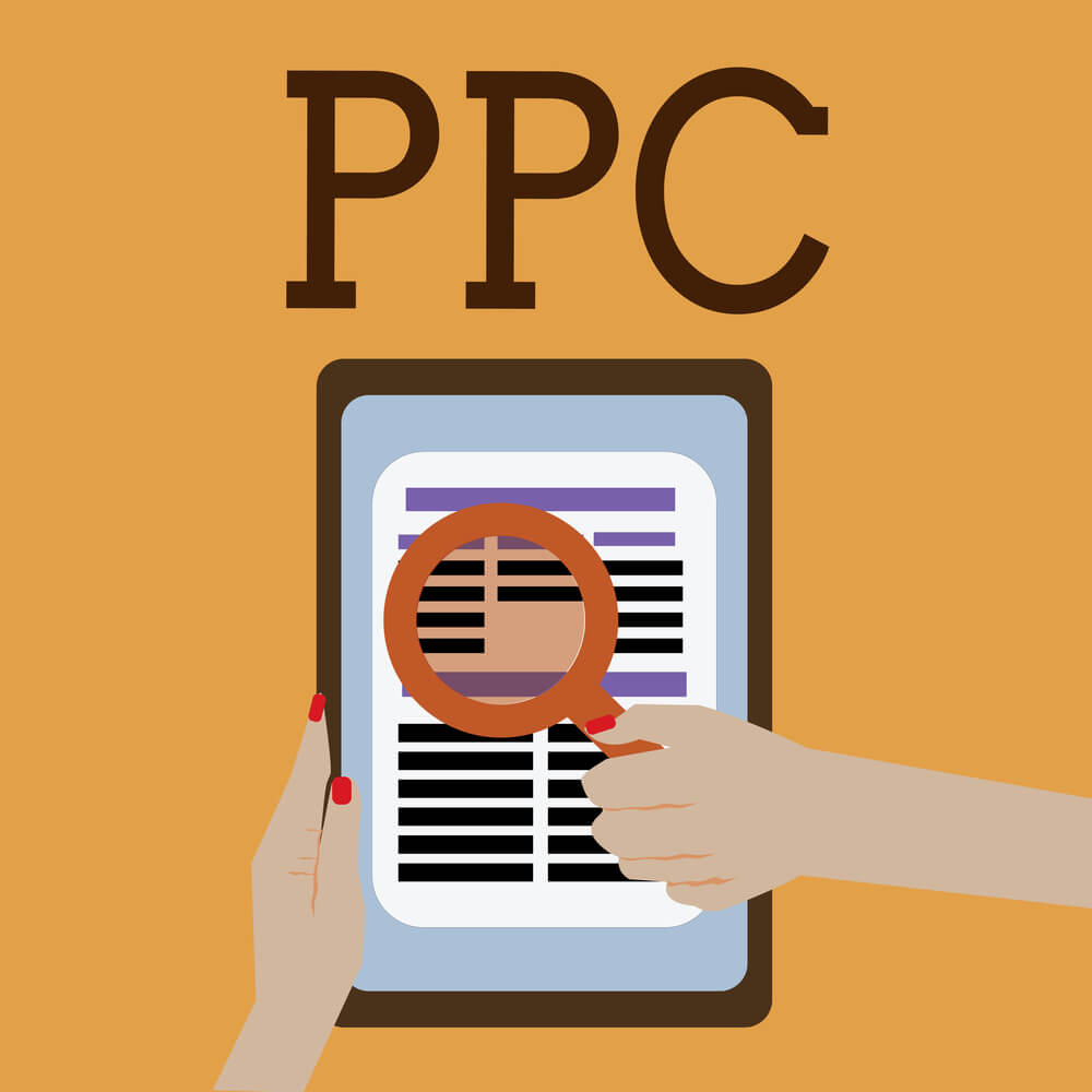 Marketer monitoring PPC results that uses negative keywords.