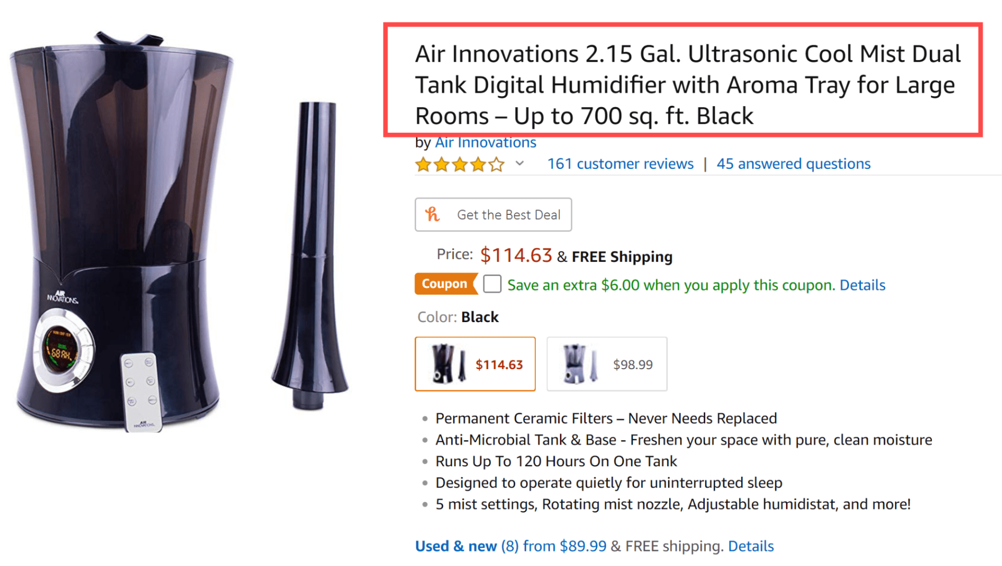 sample product with optimized product title