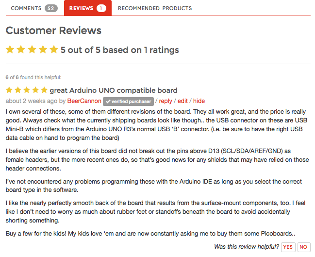 sample product review