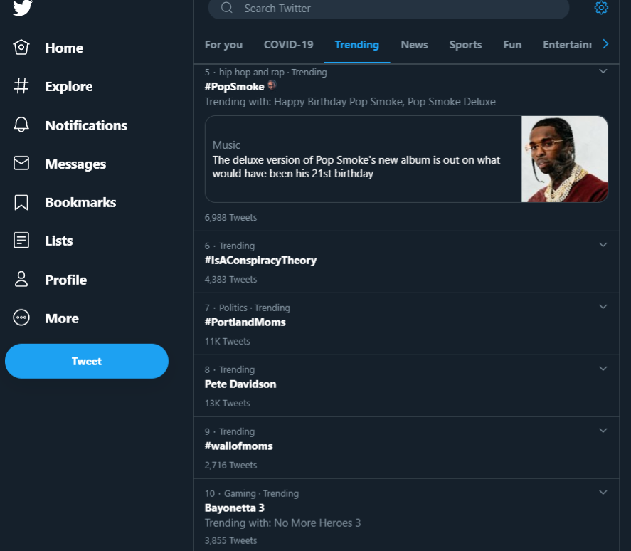 twitter trending hashtags