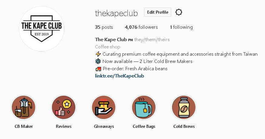 sample instagram bio