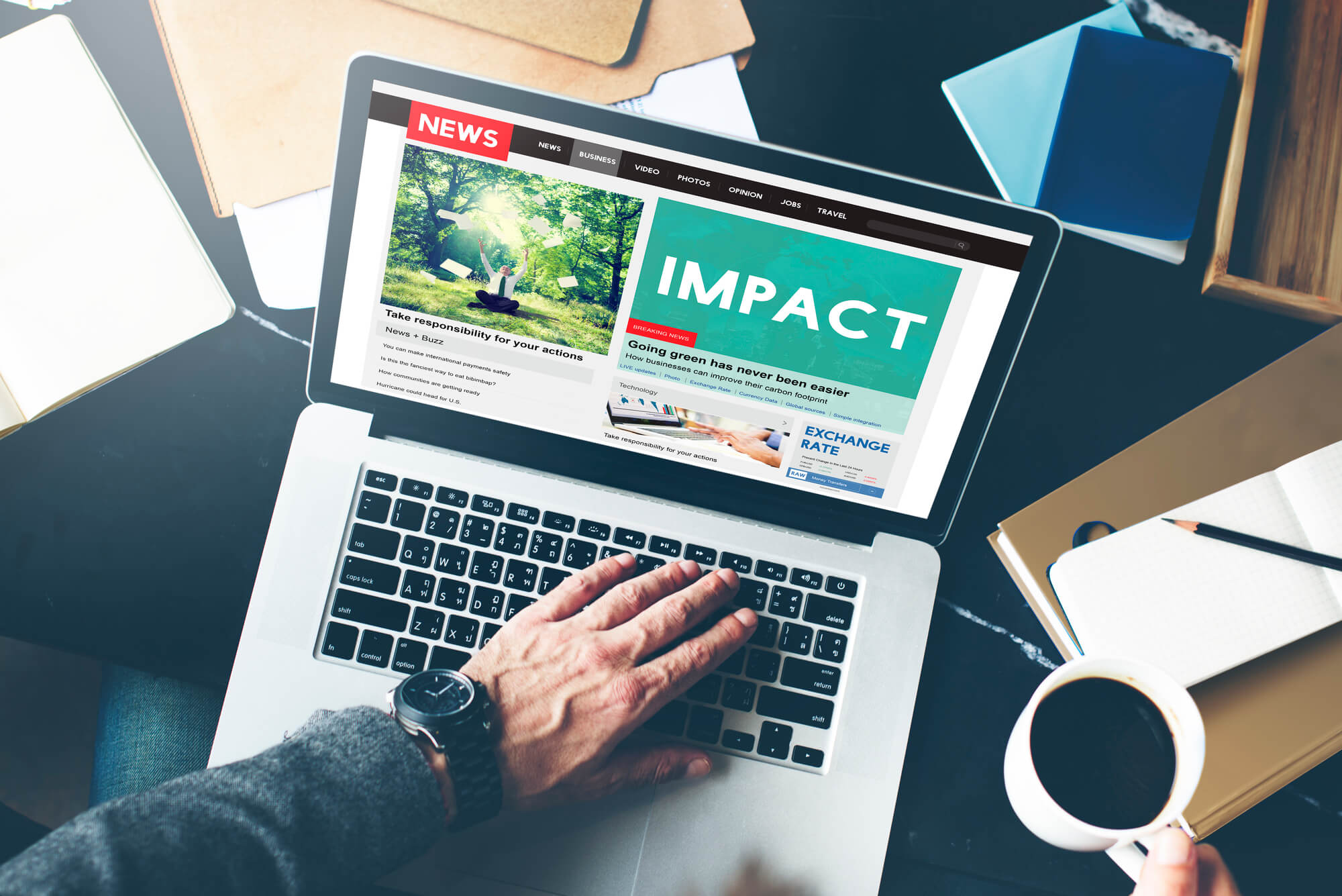 man reading above-the-fold-content