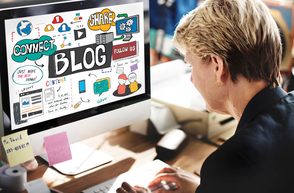 content creator writing a blog post and optimizing it for SEO in West Palm Beach