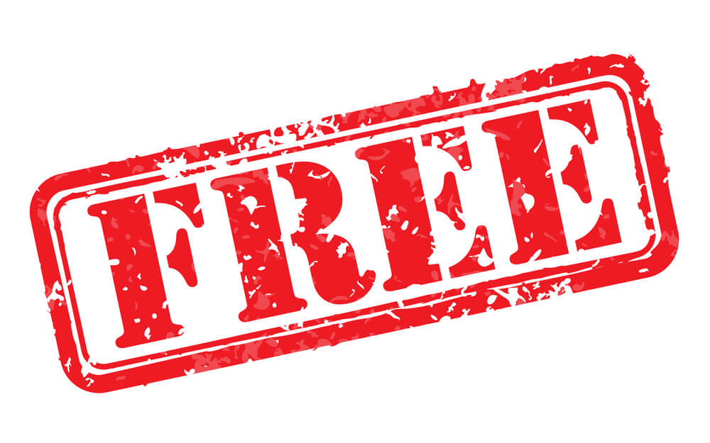 rubber stamp that says "free"