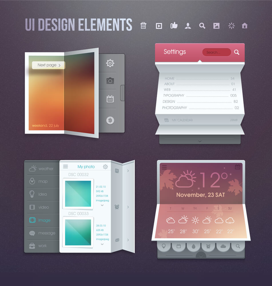 website design in Miami user interface elements 