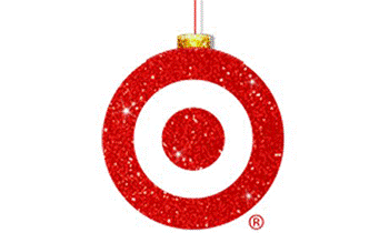 Target's logo with a Christmas twist