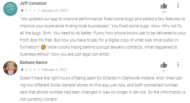 yellow pages bad review digital marketing