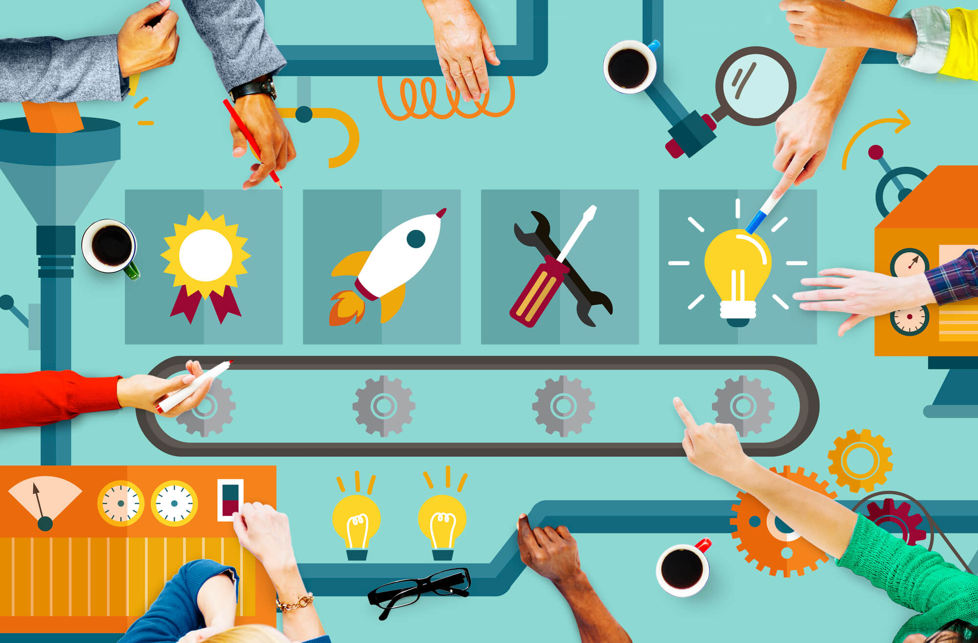 west palm beach digital marketing company team planning