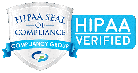 HIPAA seal of compliance.