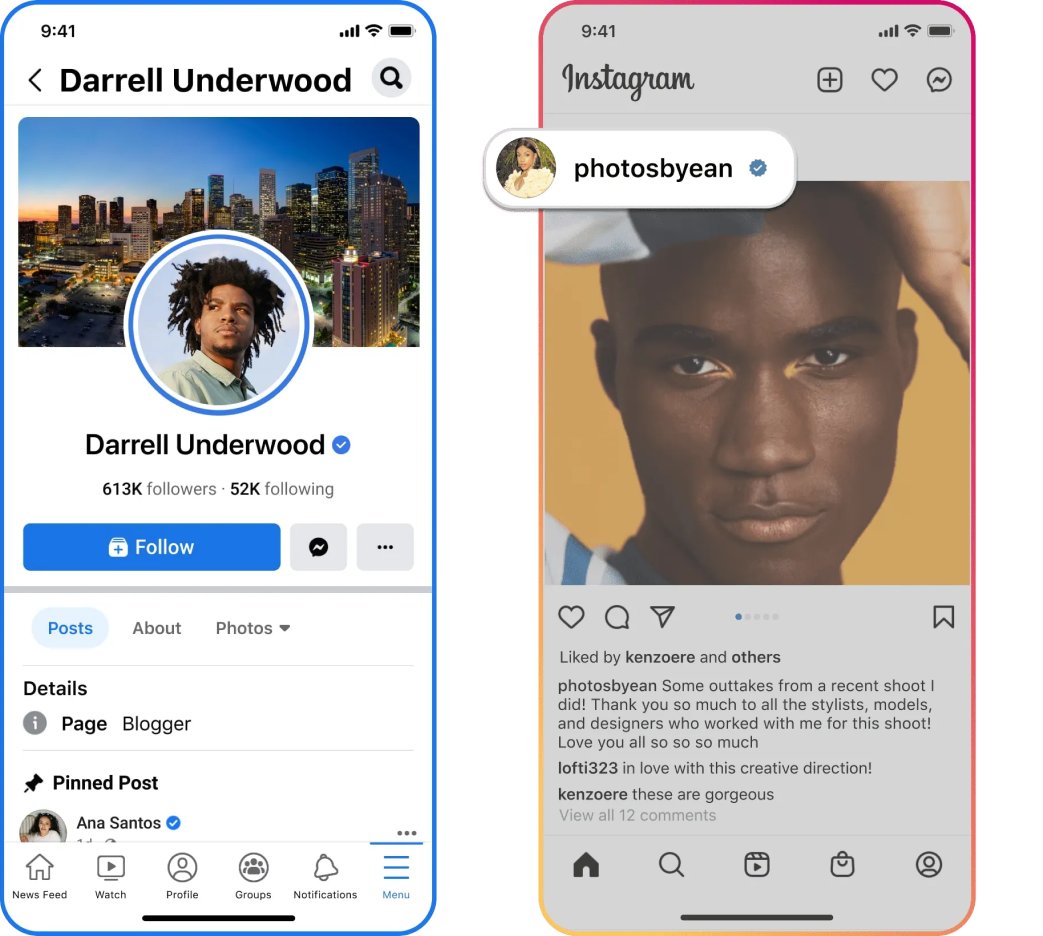 meta verified accounts