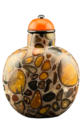 Read more about this and other Gem, Stone, Rock and Fossil snuff bottles.