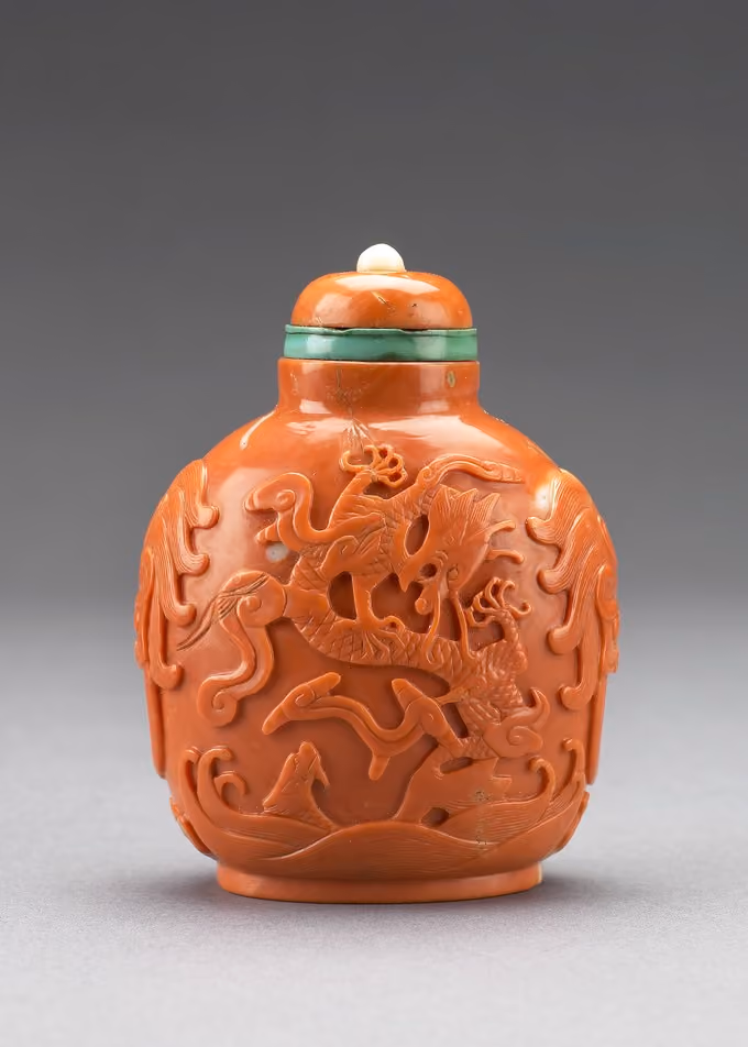 Coral with Imperial dragon