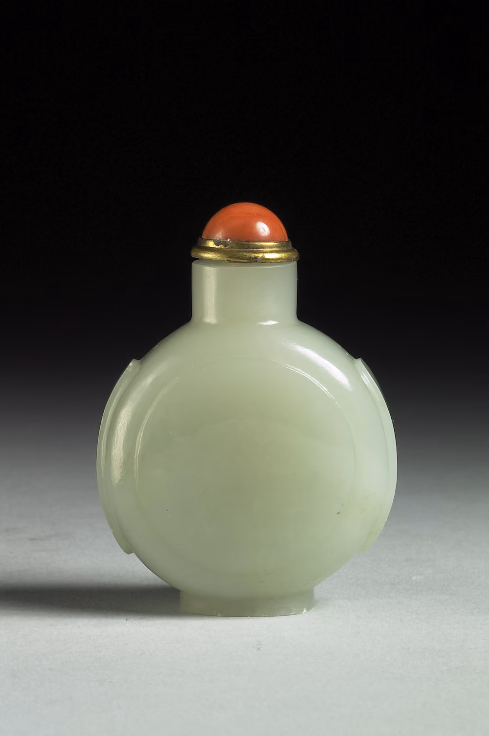 White jade with raised circular panels