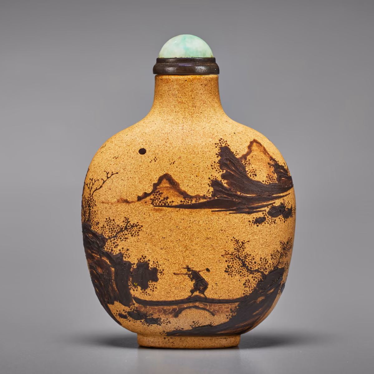 Yixing stoneware snuff bottle