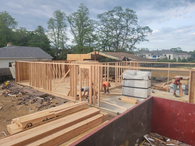 Framing process completed by Star Renovations NY