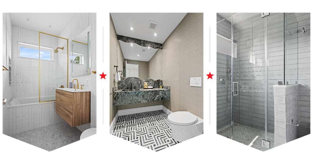 Bathroom and powder room renovations completed by Star Renovations NY