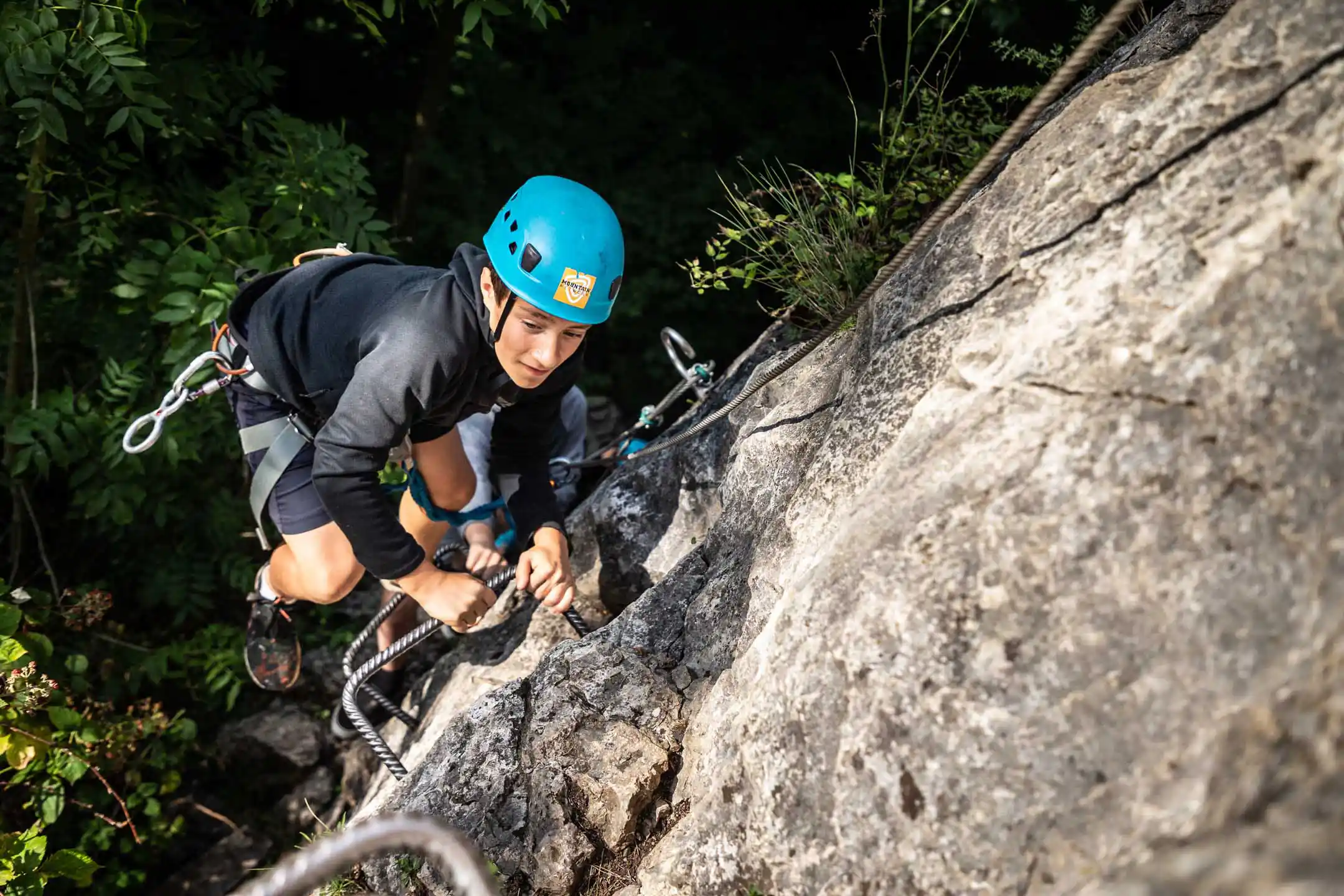 Zomerkamp klimmen in de ardennen