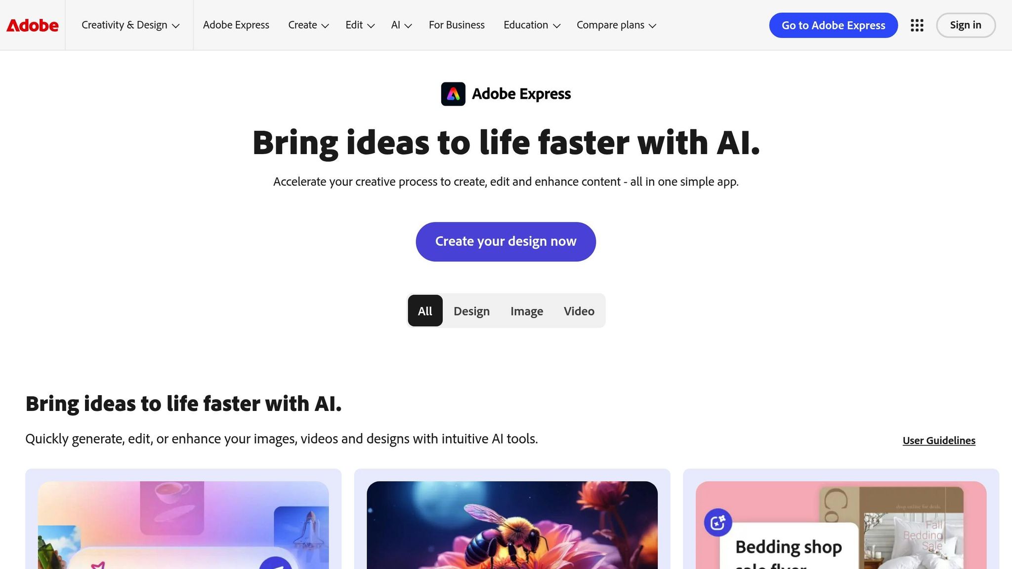 Adobe Express AI