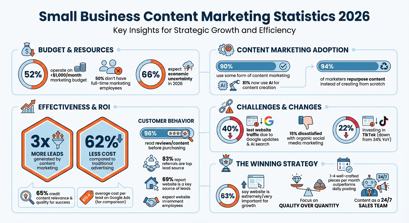 Small Business Content Marketing Statistics 2026: Key Data and Trends