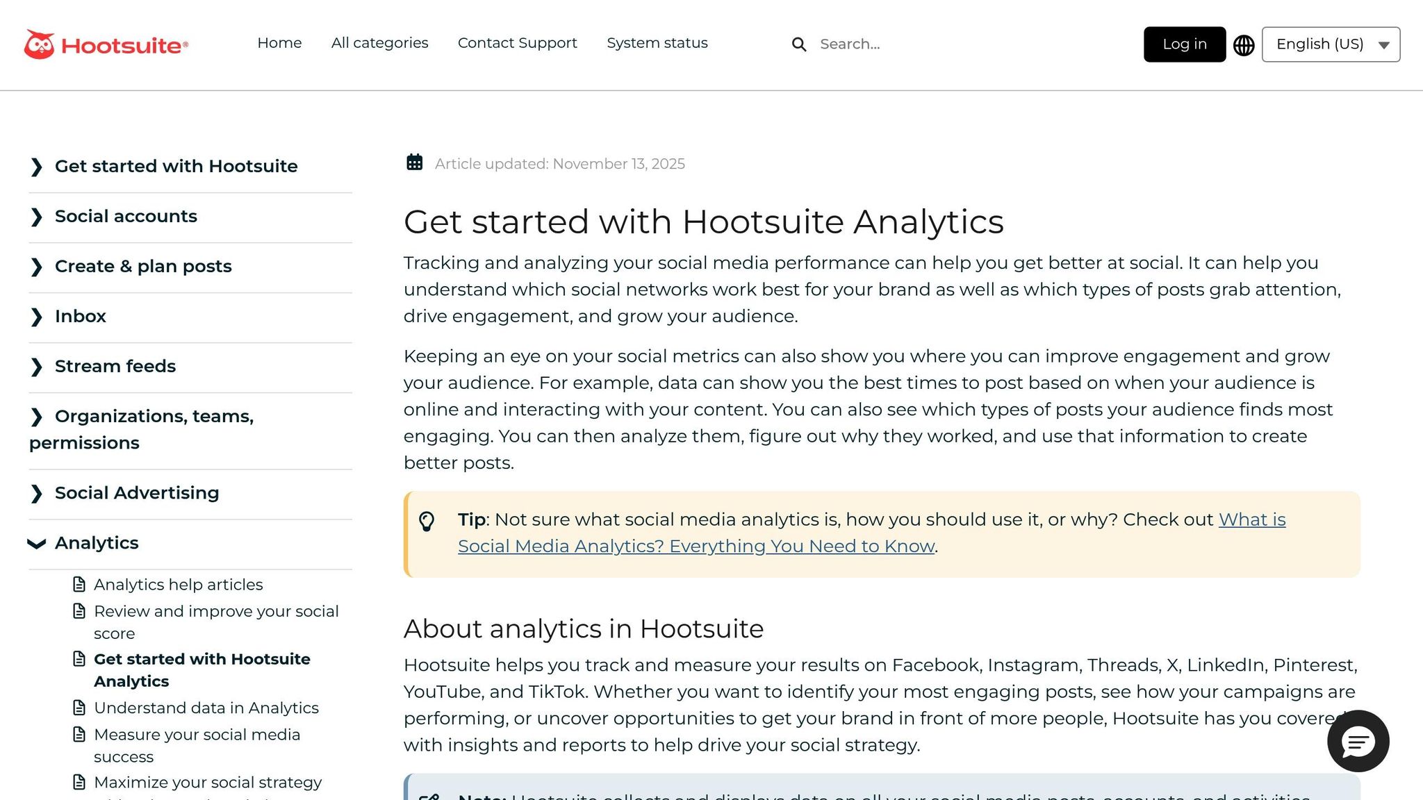 Hootsuite Analytics