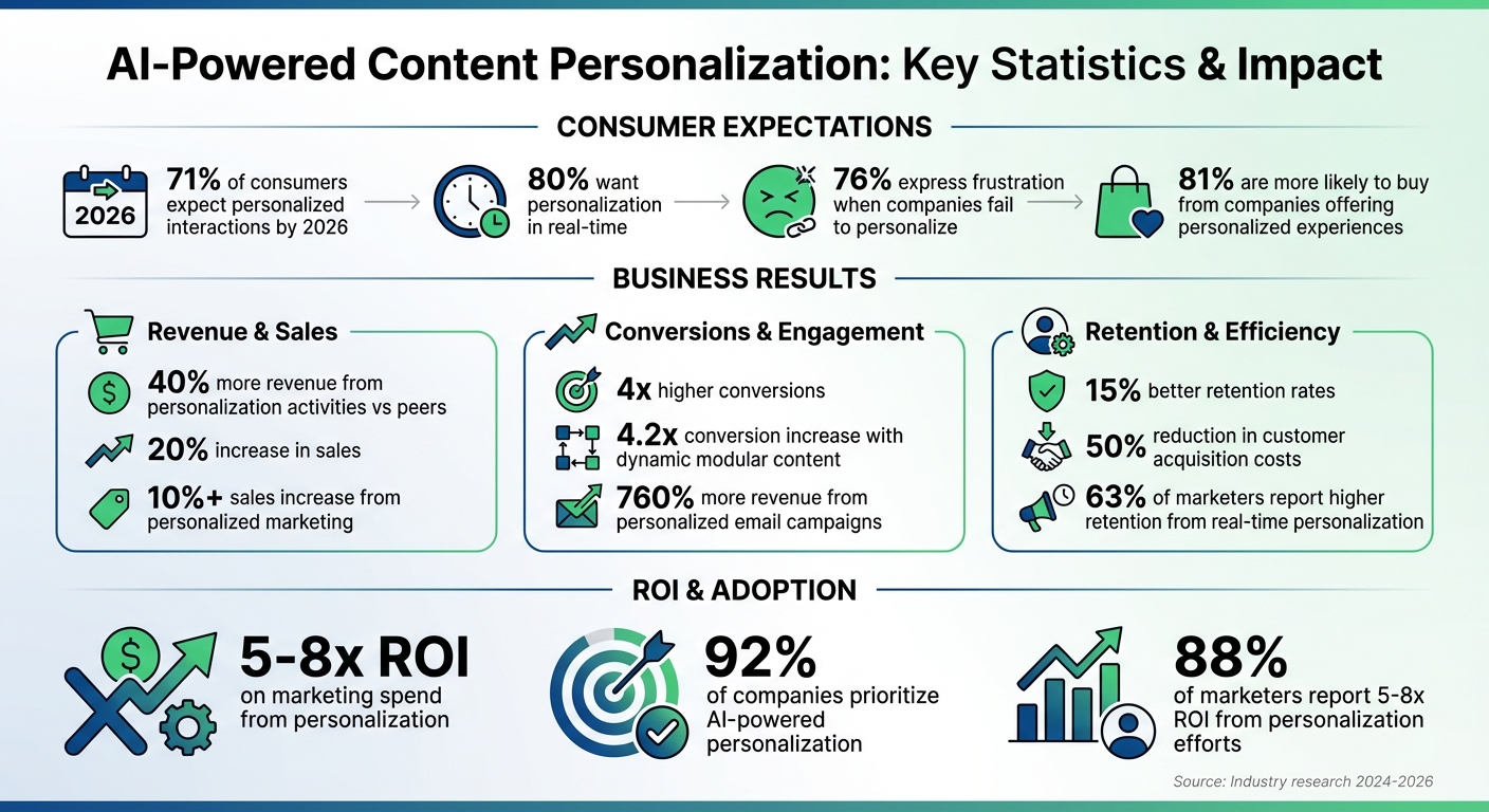AI Content Personalization Statistics and ROI Impact 2024-2026