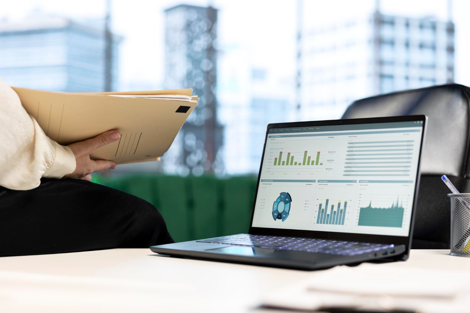 image of a document with faqs (for a productivity tools business)