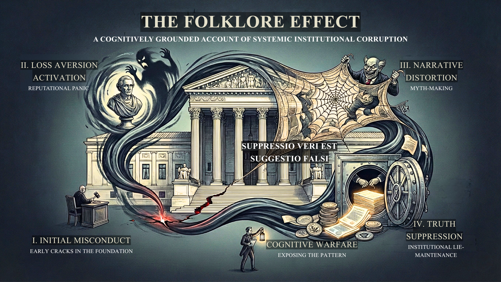 Loss Aversion and Narrative Control Sustain Institutional Lies