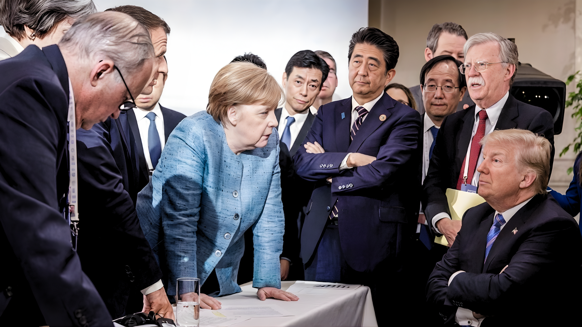 Angela Merkel Warns Donald Trump to Leave Justin Trudeau Alone at the G7 Summit in June 2018