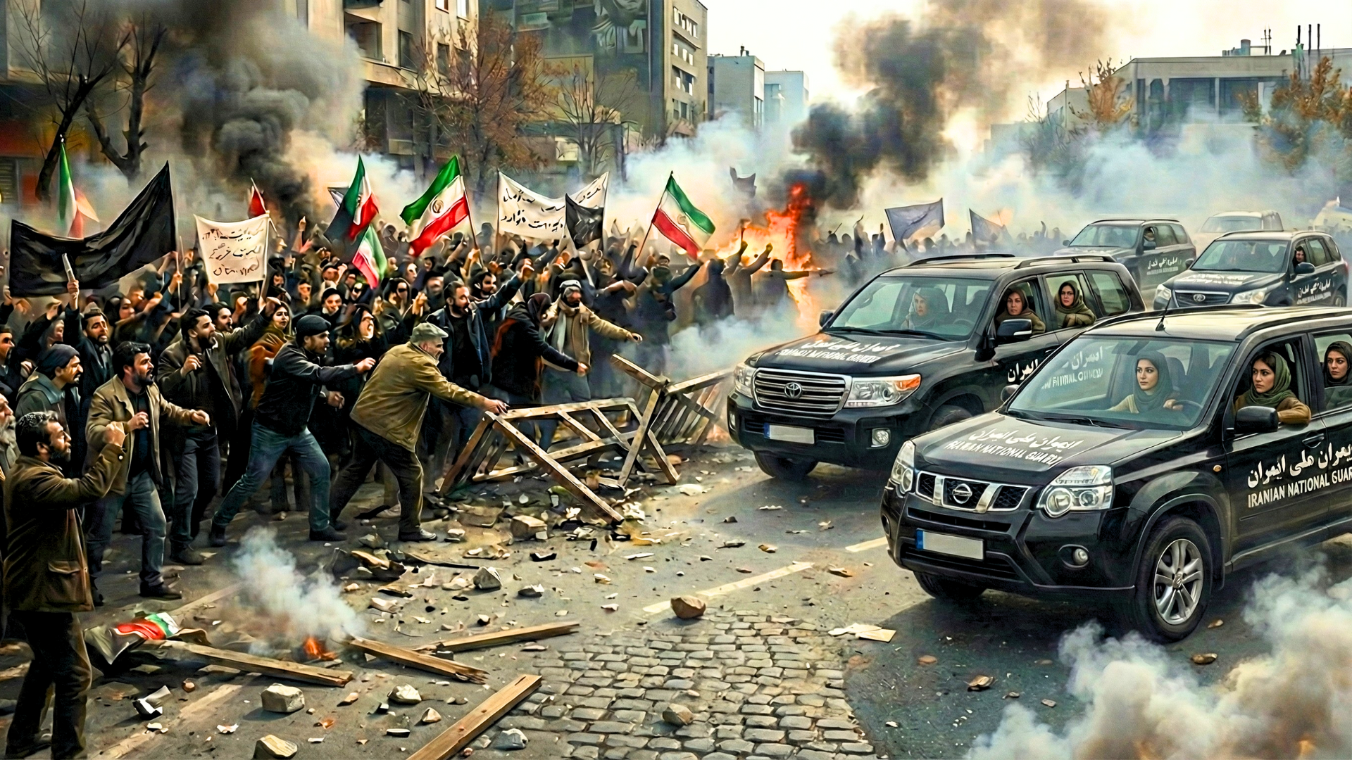 New United States Department of War recruitment advertisements portray the Iranian National Guard as exclusively comprised of unarmed, SUV‑driving women