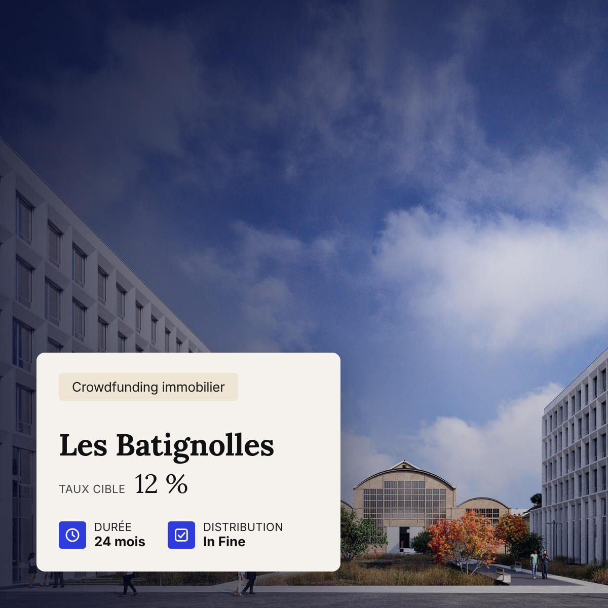 Projet d'investissement immobilier fractionné
