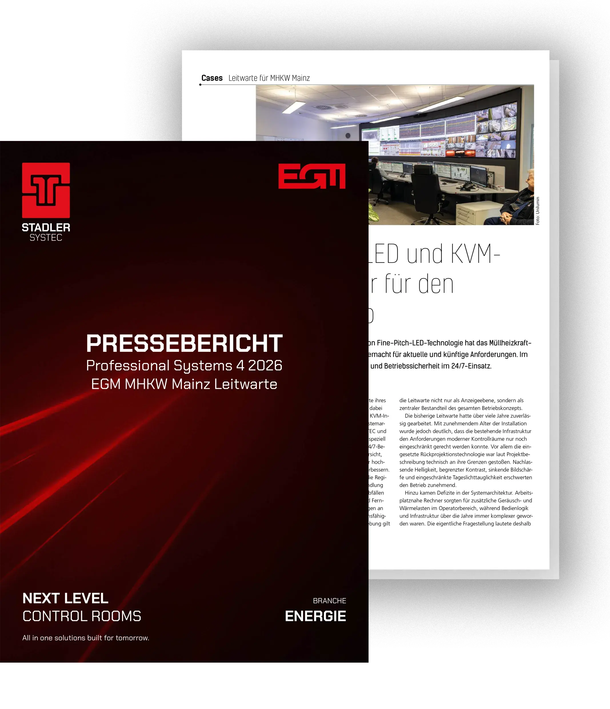 Fine-Pitch-LED und KVM Infrastruktur für den 24/7-Betrieb