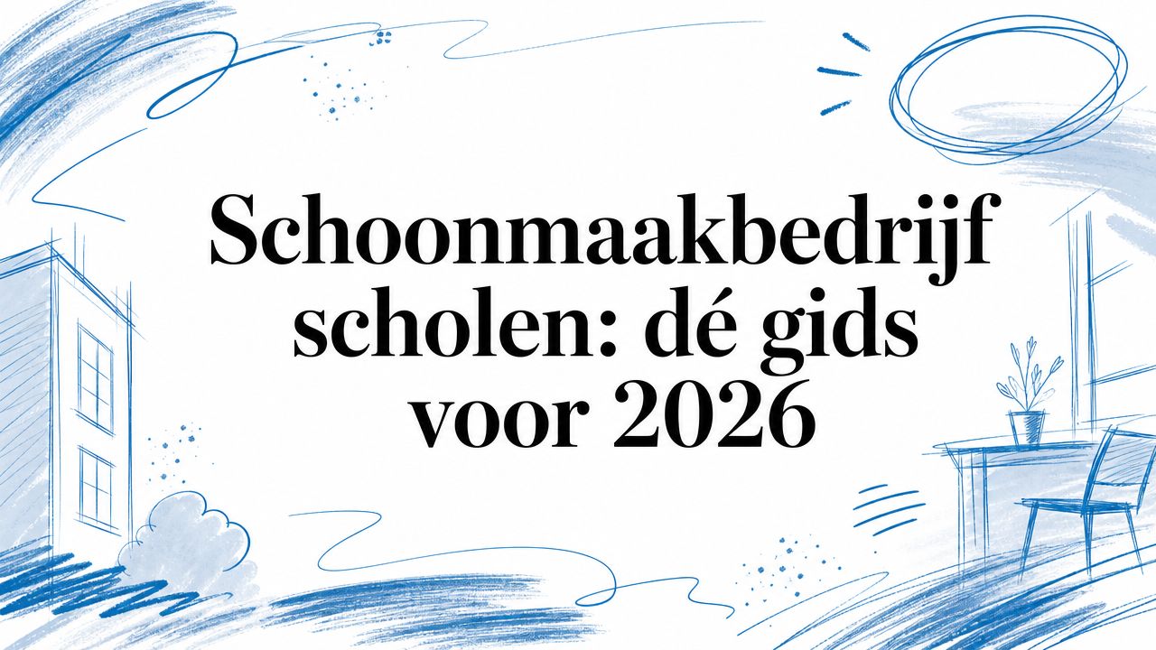 Schoonmaakbedrijf scholen: dé gids voor 2026