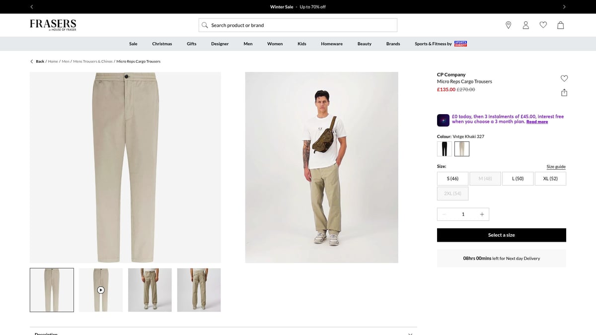 7 Best Company Cargo Styles to Try in 2026 - CP Company Micro Reps Cargo Trousers