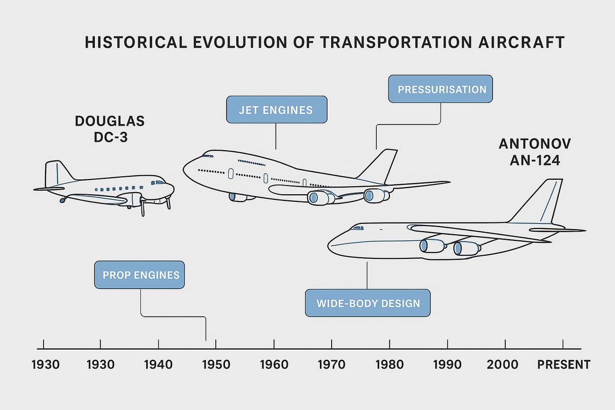 The Evolution of Transportation Aircraft