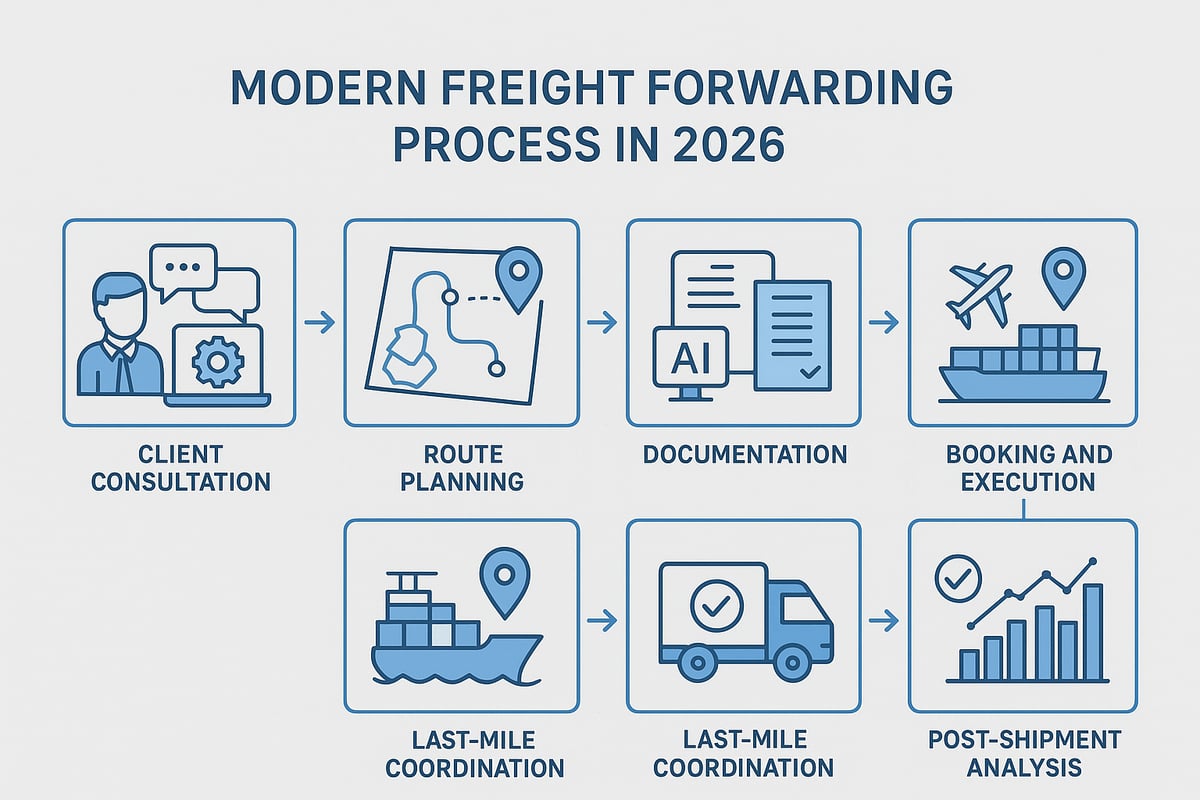 Step-by-Step Guide: The Modern Freight Forwarding Process in 2026