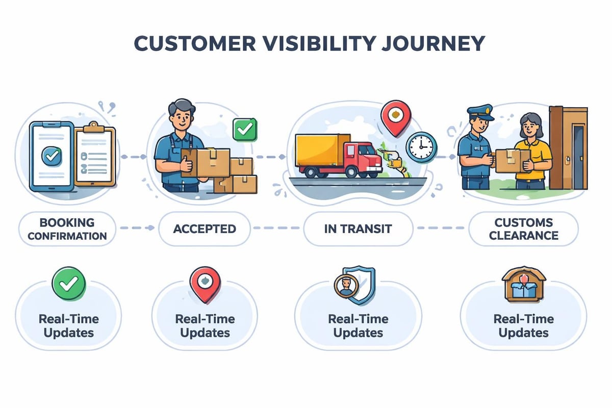 Shipment tracking stages