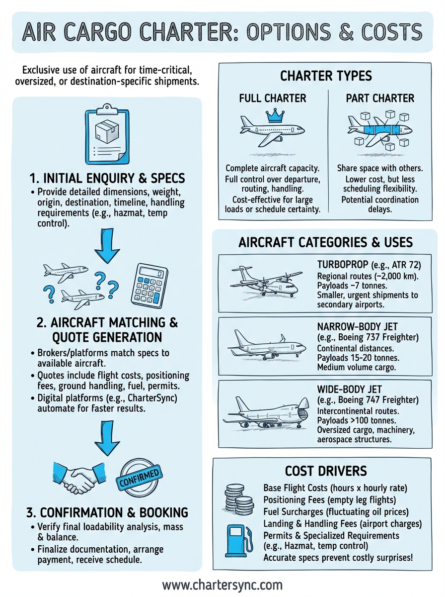 air cargo charter infographic