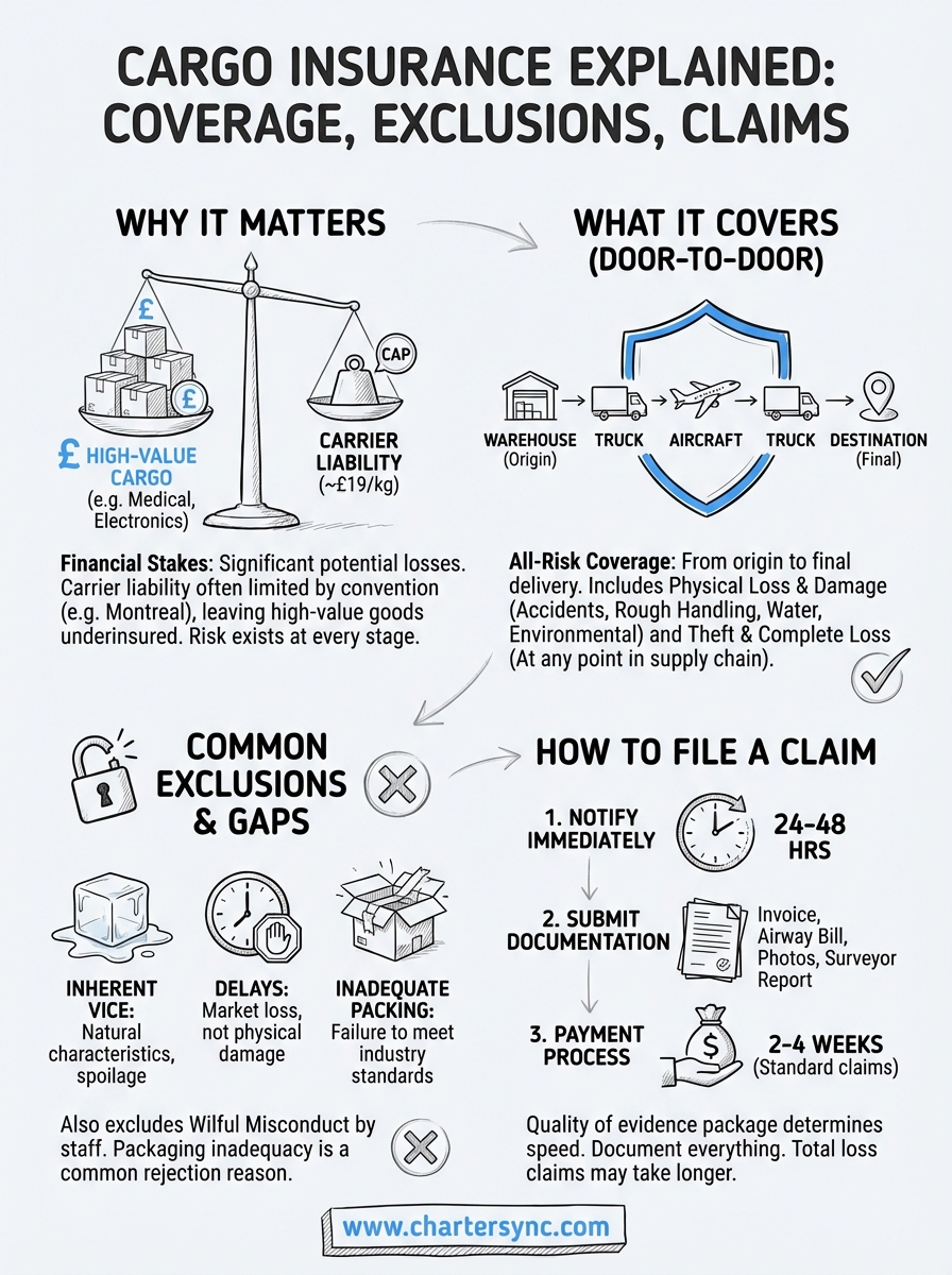 cargo insurance explained infographic