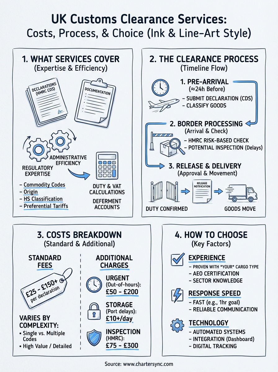 customs clearance services uk infographic
