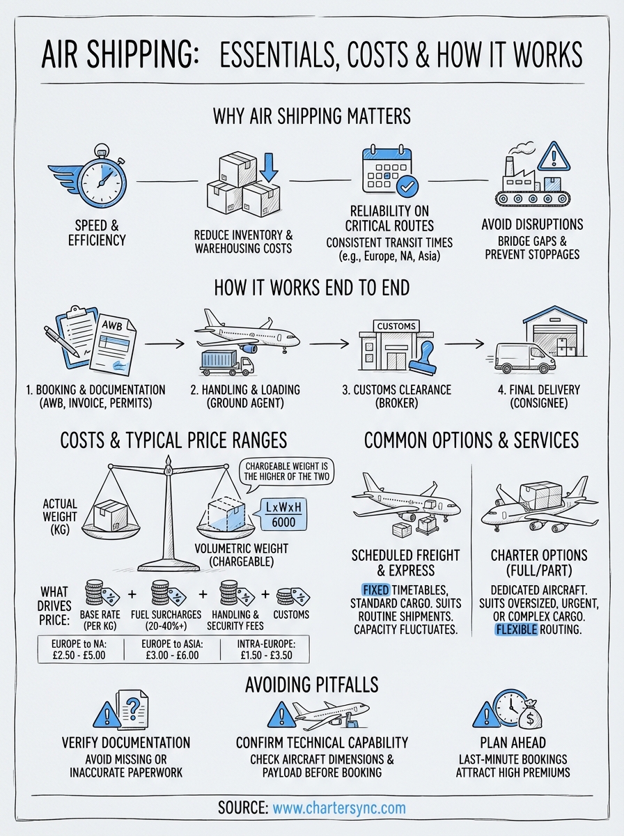air shipping infographic