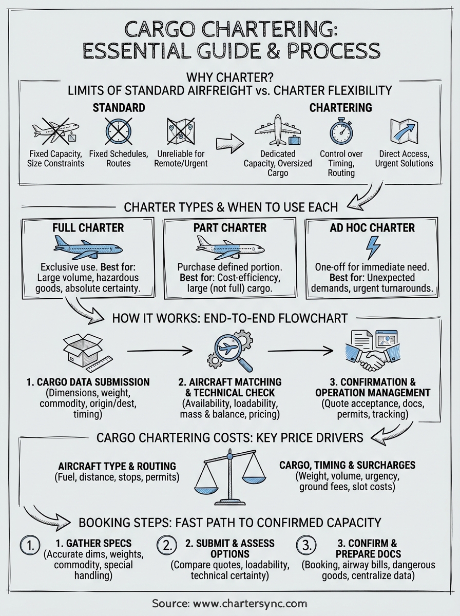 cargo chartering infographic