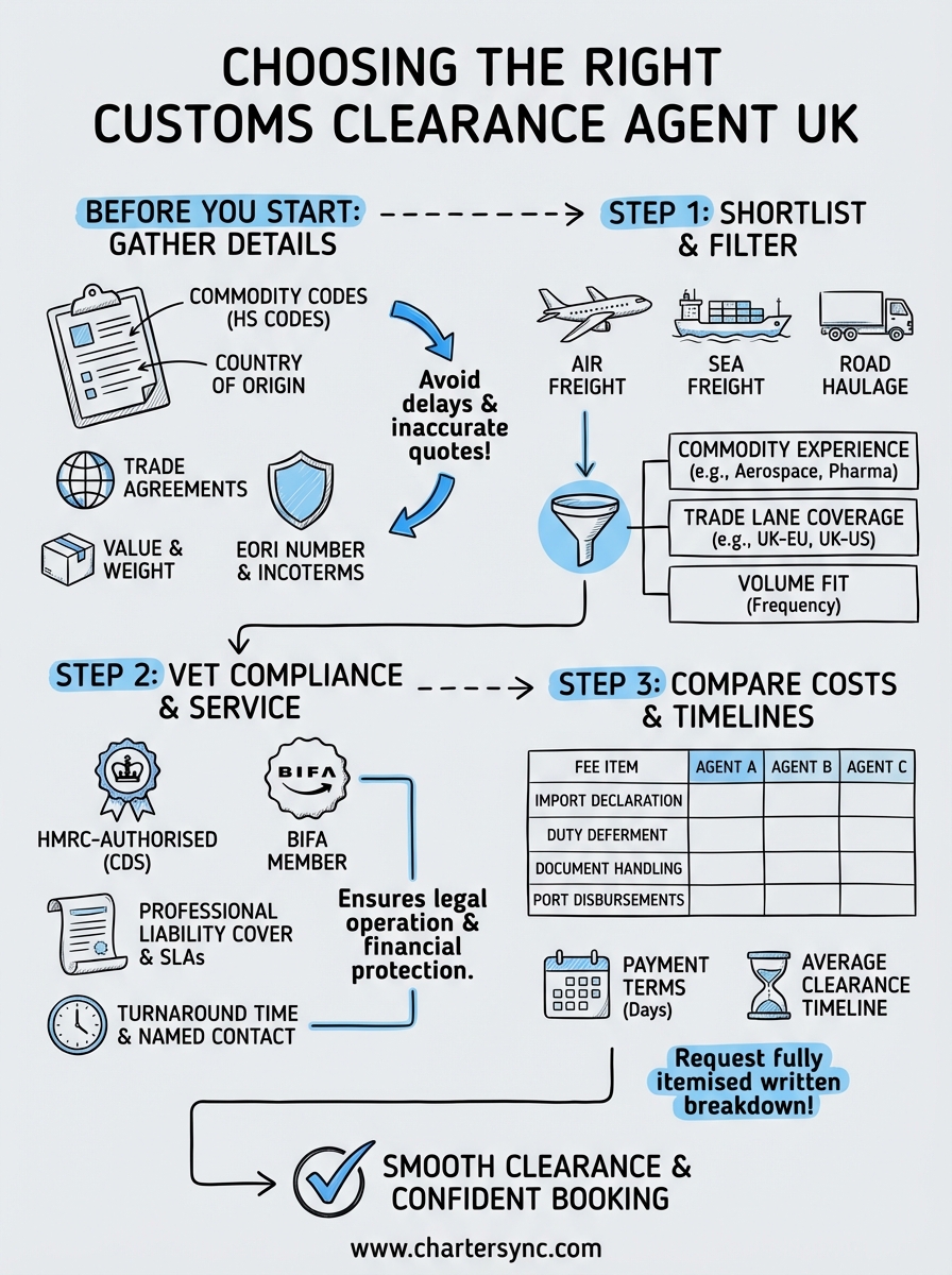customs clearance agent uk infographic