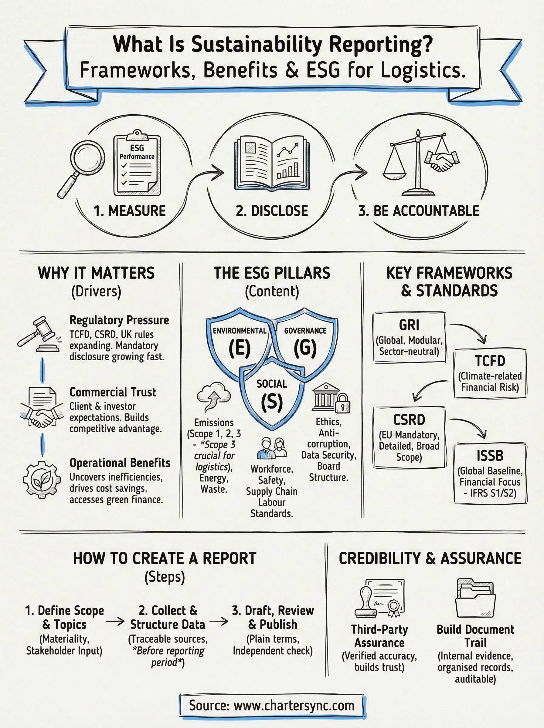 what is sustainability reporting infographic