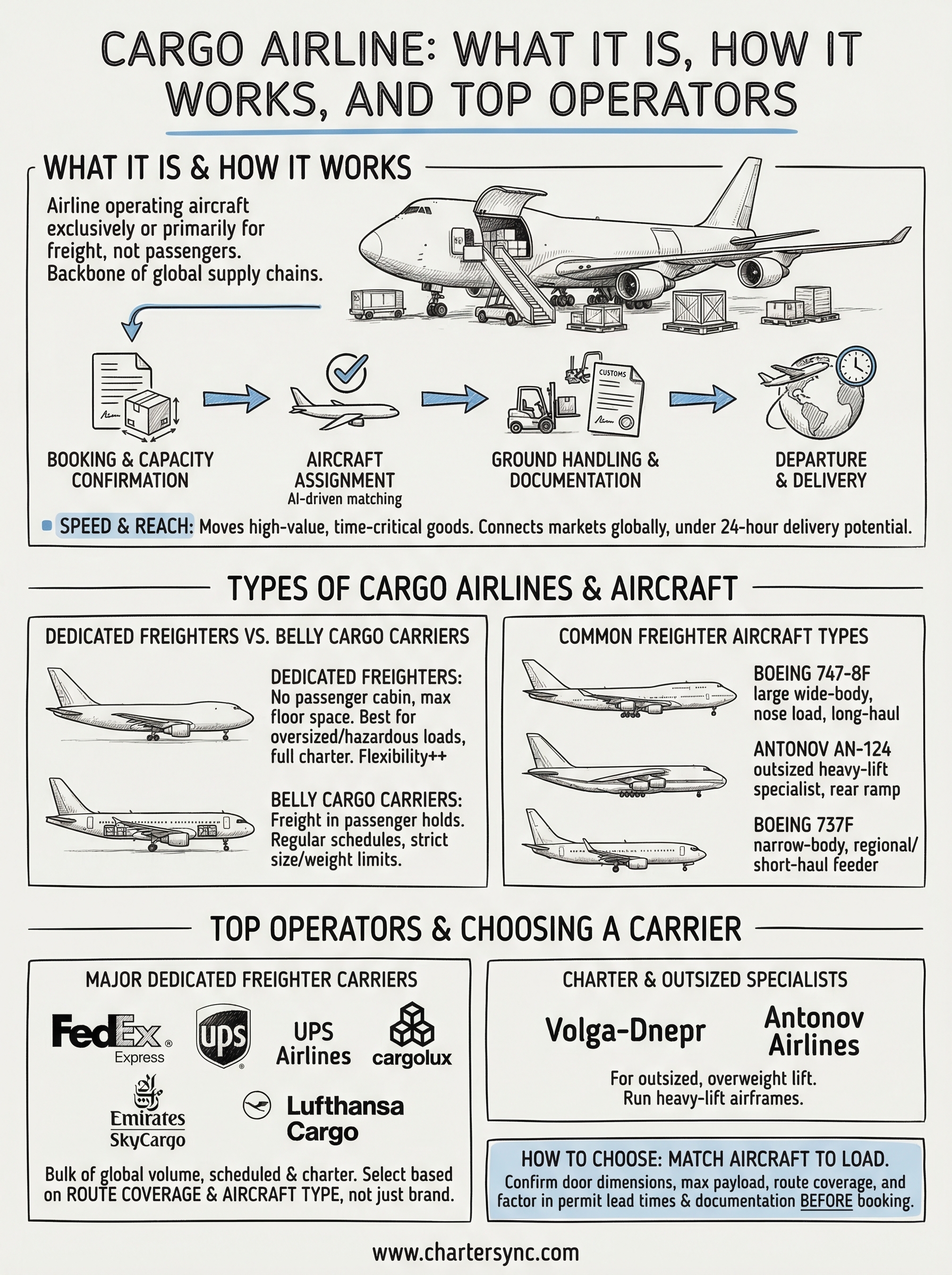 cargo airline infographic
