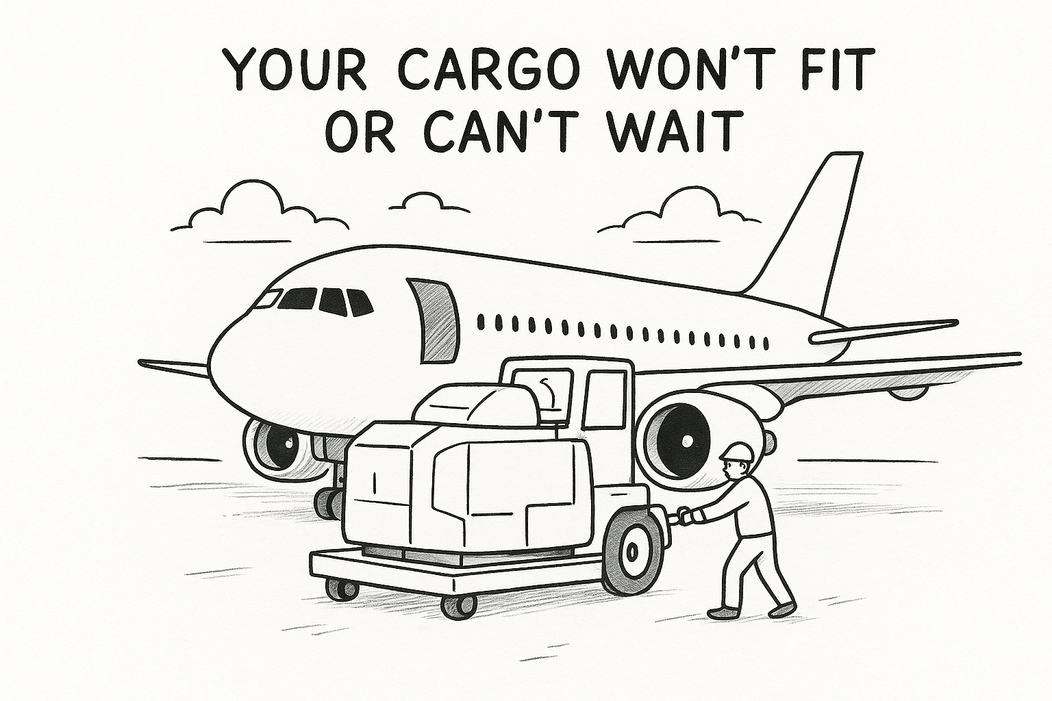 Your cargo won't fit or can't wait