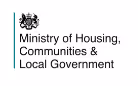 Ministry of Housing, Communities & Local Government logo with the UK government emblem.