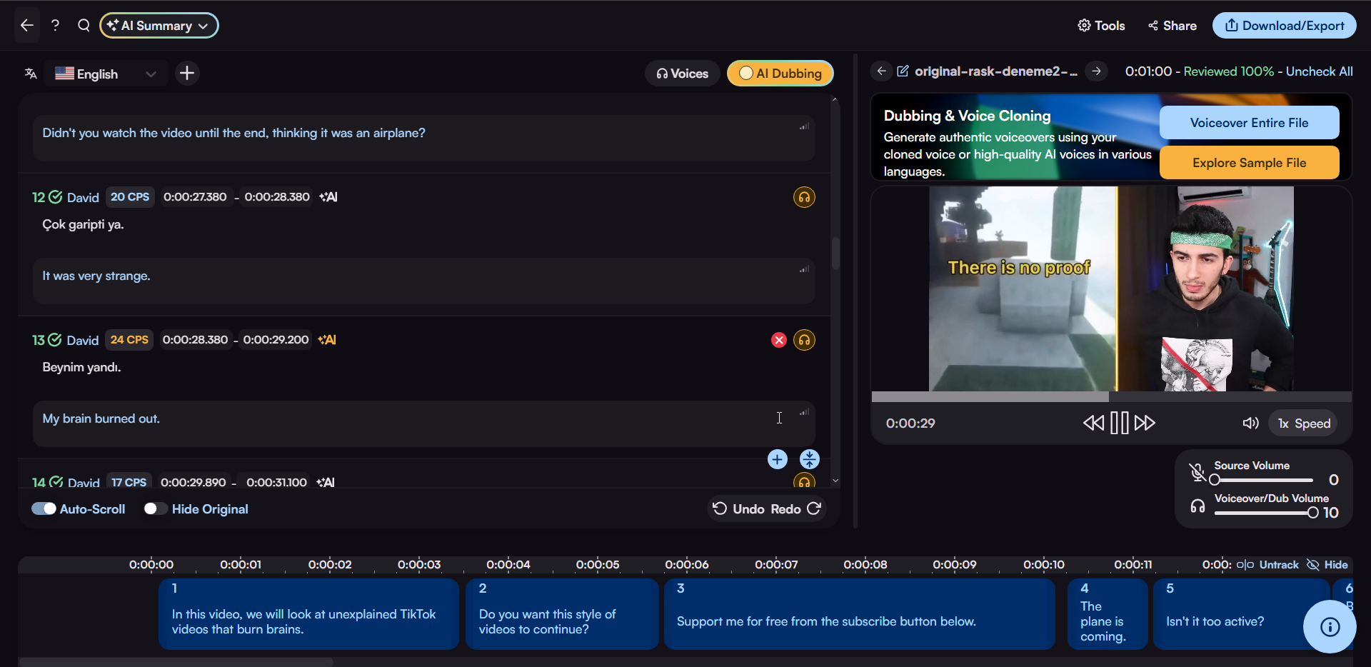 maestra dubbing editor