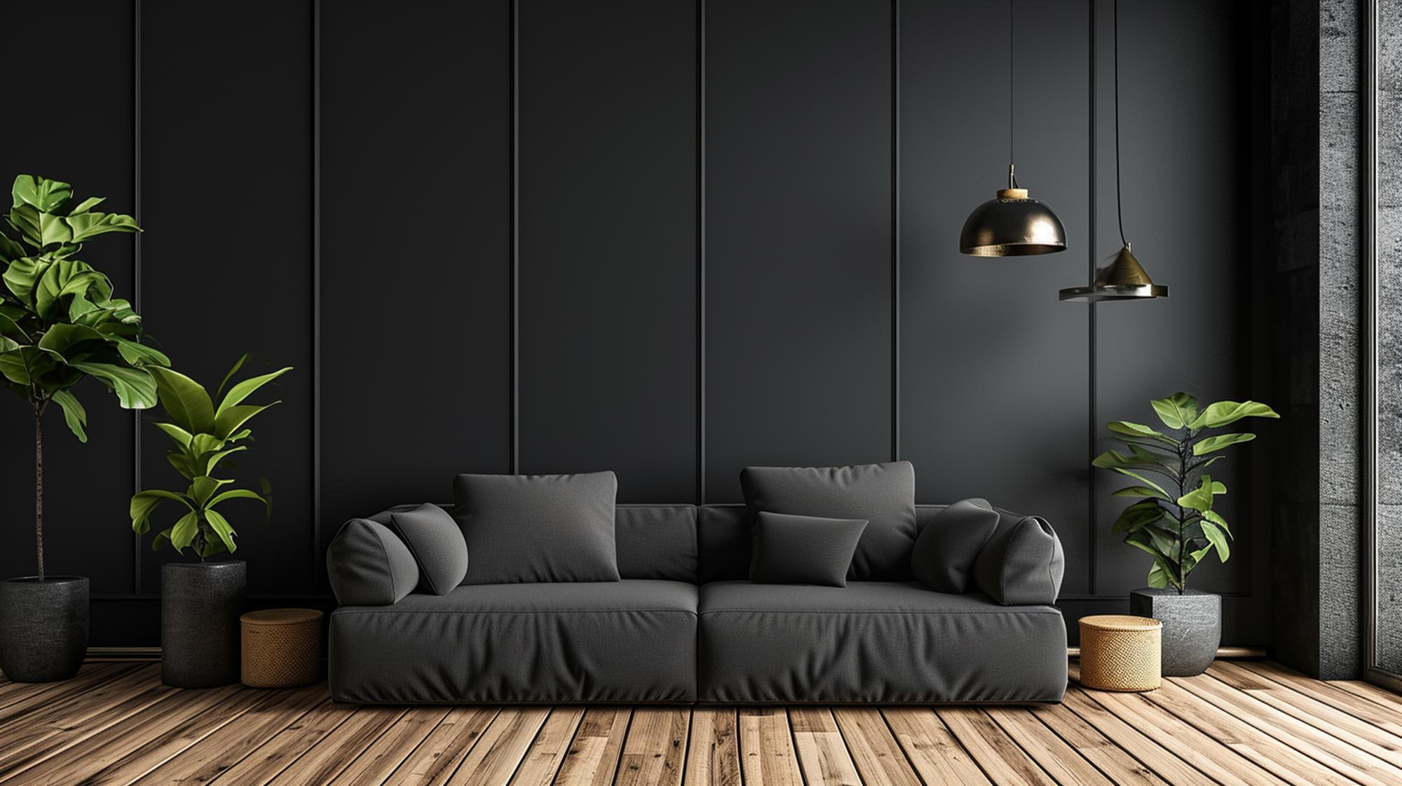 interior-leaving-room grey sofa