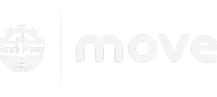 Logo mit einem stilisierten Haus, darunter der Text ‚miltrey‘, getrennt durch eine vertikale Linie vom Schriftzug ‚move‘.