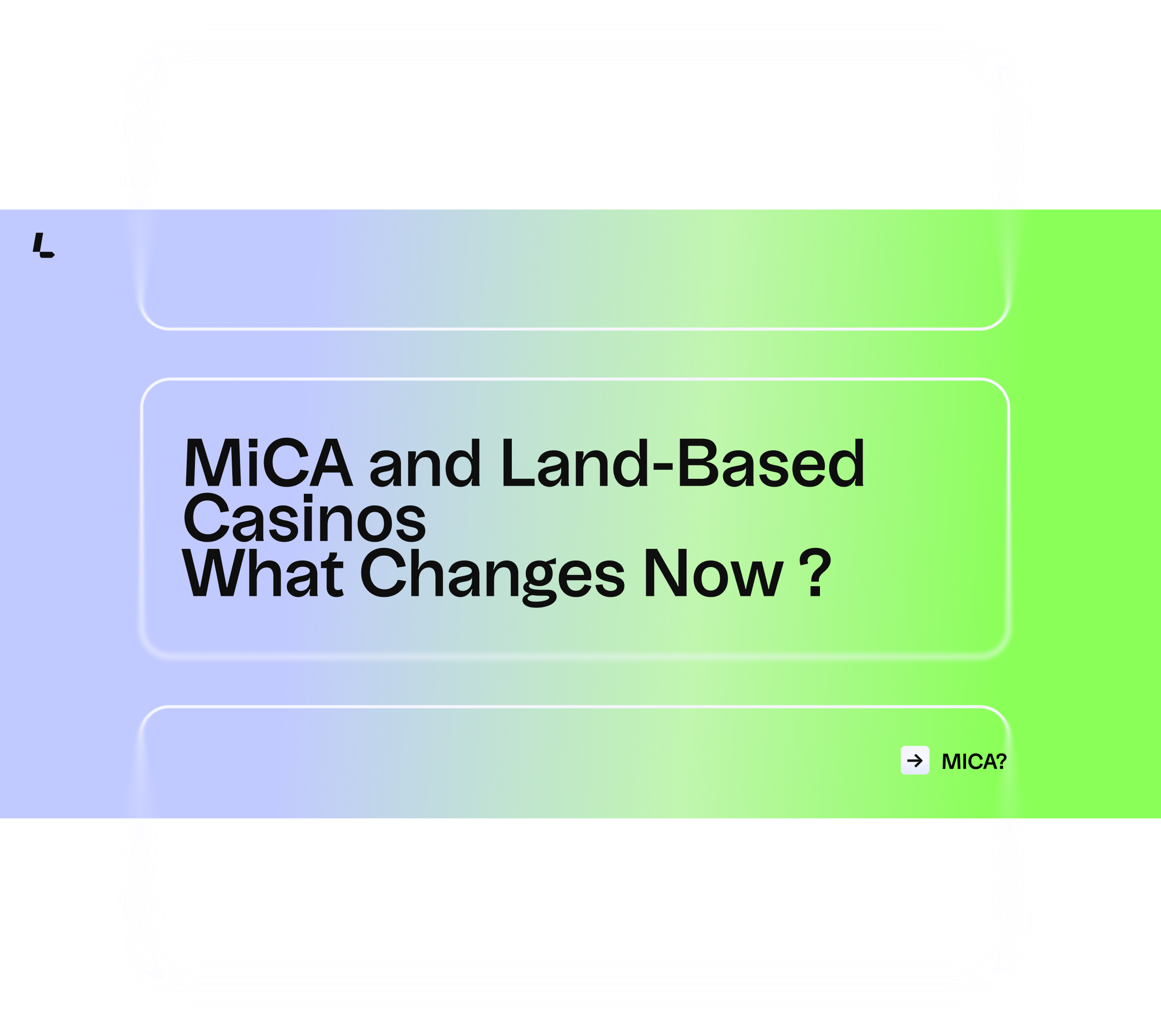 MiCA and Land-Based Casinos I What Changes Now ?